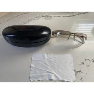 Vintage Roberto Cavalli Damia 66S 753 64 12 130 Rimless Sunglasses Silver/Chrome